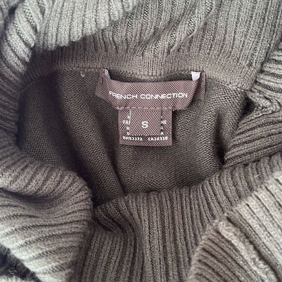 French Connection Sweater Womens Small‎ Green Turtleneck - Picture 5 of 8